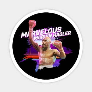 marvin hagler retrowave Magnet